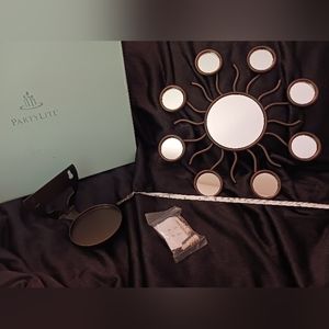 NIB RETIRED PartyLite mirrored sun sconce candle holder